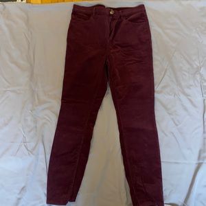 High Waisted Corduroy Pants